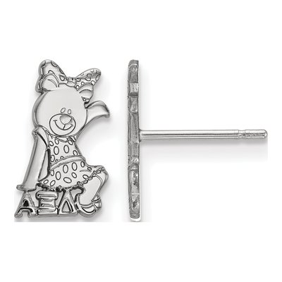 Alpha Xi Delta Sterling Silver Symbol Stud Earrings
