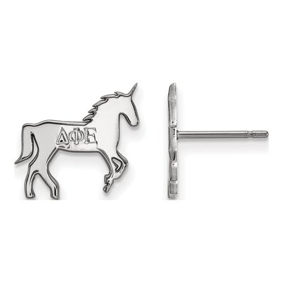 Delta Phi Epsilon Sterling Silver Sorority Stud Earrings