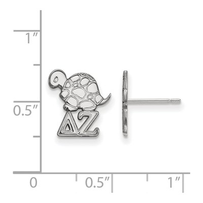 Delta Zeta Sterling Silver Sorority Stud Earrings – view 2