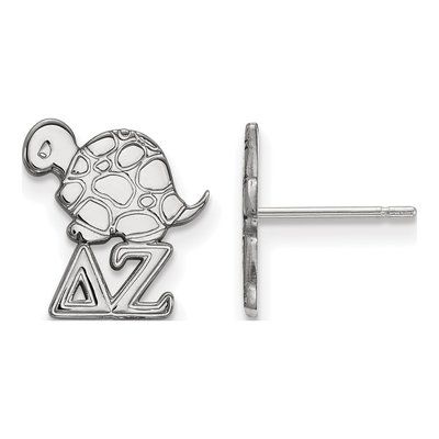 Delta Zeta Sterling Silver Sorority Stud Earrings