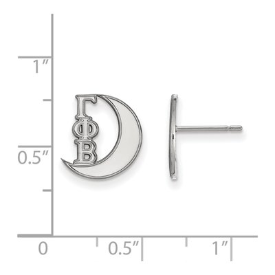 Gamma Phi Beta Sterling Silver Symbol Stud Earrings – view 2