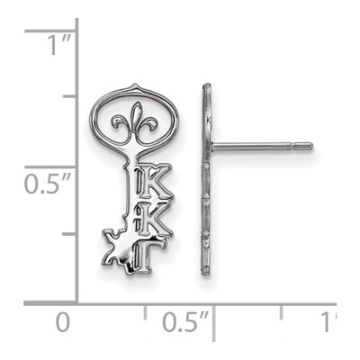 Kappa Kappa Gamma Sterling Silver Stud Earrings – view 2