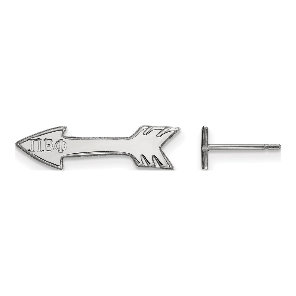 Pi Beta Phi Sterling Silver Sorority Stud Earrings