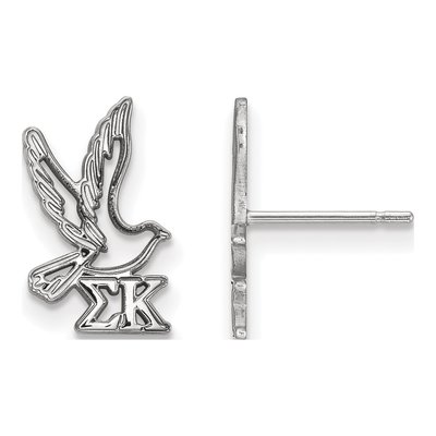 Sigma Kappa Sterling Silver Sorority Stud Earrings