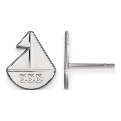 Sigma Sigma Sigma Sterling Silver Stud Earrings
