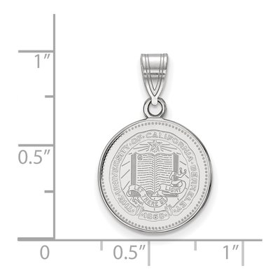 University of California Berkeley Sterling Silver Medium UC Crest Pendant – view 2