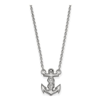 Alpha Sigma Tau Sterling Silver Sorority Symbol Extra Small Necklace