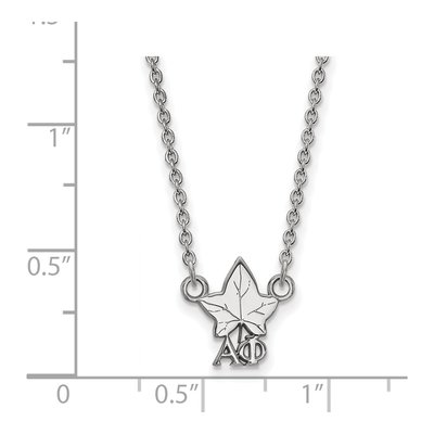 Alpha Phi Sterling Silver Extra Small Sorority Necklace – view 2