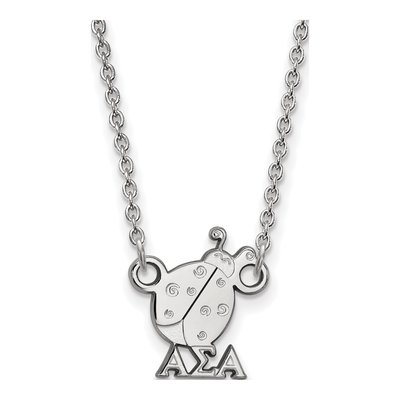 Alpha Sigma Alpha Sterling Silver Sorority Symbol Extra Small Necklace