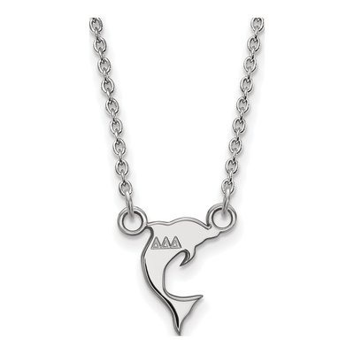Delta Delta Delta Sterling Silver Sorority Symbol Extra Small Pendant Necklace