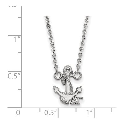 Delta Gamma Sterling Silver Extra Small Sorority Necklace – view 2
