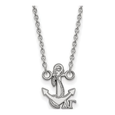 Delta Gamma Sterling Silver Extra Small Sorority Necklace