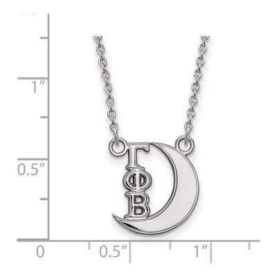 Gamma Phi Beta Sterling Silver Sorority Symbol Extra Small Necklace – view 2