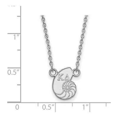 Kappa Delta Sterling Silver Extra Small Sorority Necklace – view 2