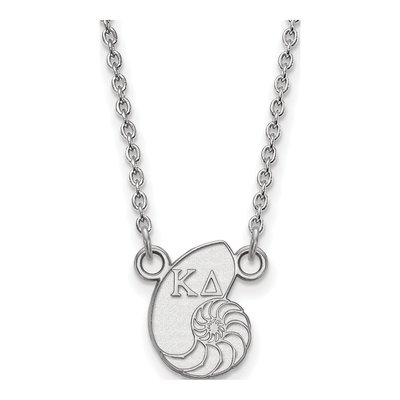 Kappa Delta Sterling Silver Extra Small Sorority Necklace