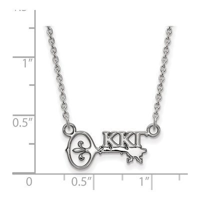 Kappa Kappa Gamma Sterling Silver Sorority Symbol Extra Small Necklace – view 2