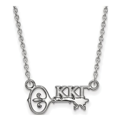 Kappa Kappa Gamma Sterling Silver Sorority Symbol Extra Small Necklace