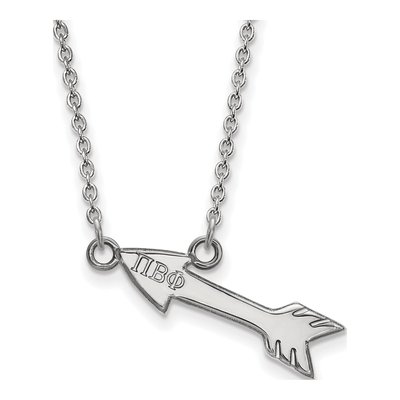 Pi Beta Phi Sterling Silver Sorority Symbol Extra Small Necklace