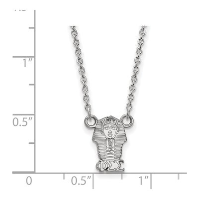 Phi Sigma Sigma Sterling Silver Sorority Symbol Extra Small Necklace – view 2