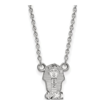 Phi Sigma Sigma Sterling Silver Sorority Symbol Extra Small Necklace