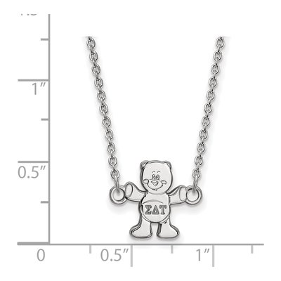 Sigma Delta Tau Sterling Silver Extra Small Sorority Necklace – view 2