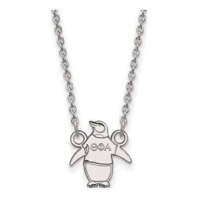 Theta Phi Alpha Sterling Silver Sorority Symbol Extra Small Pendant Necklace