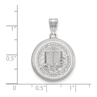 University of California Berkeley Sterling Silver UC Large Crest Pendant – view 2