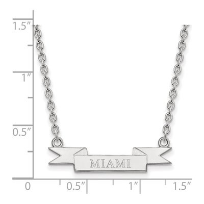 Miami University Sterling Silver Small Ohio Pendant Necklace – view 2