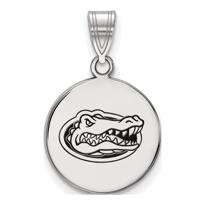 University of Florida Sterling Silver Medium Gator Pendant
