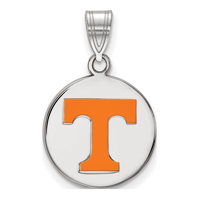 University of Tennessee Sterling Silver Medium Letter T Pendant