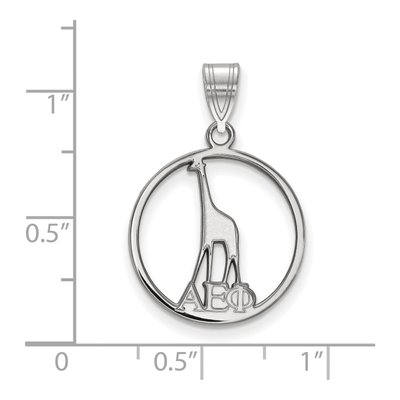 Alpha Epsilon Phi Sterling Silver Small Sorority Pendant – view 2