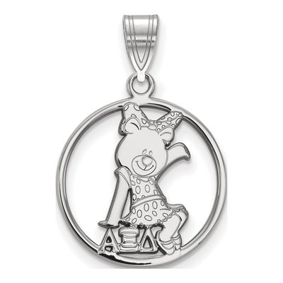 Alpha Xi Delta Sterling Silver Medium Symbol Pendant
