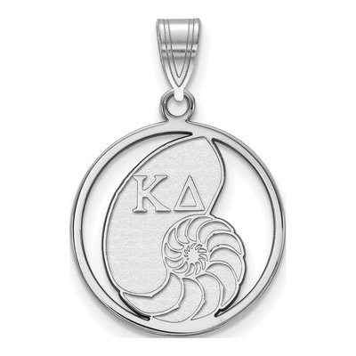 Kappa Delta Sterling Silver Medium Sorority Symbol Pendant
