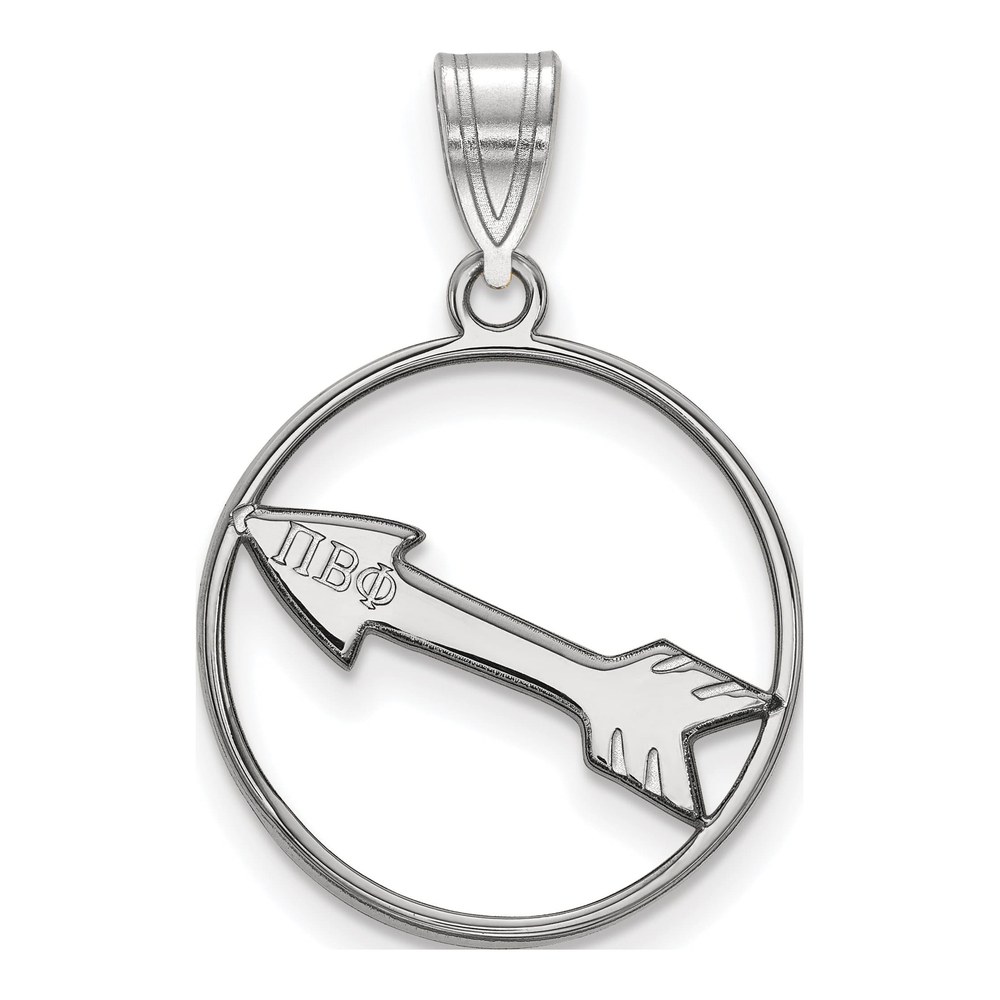 Pi Beta Phi Sterling Silver Medium Sorority Symbol Pendant