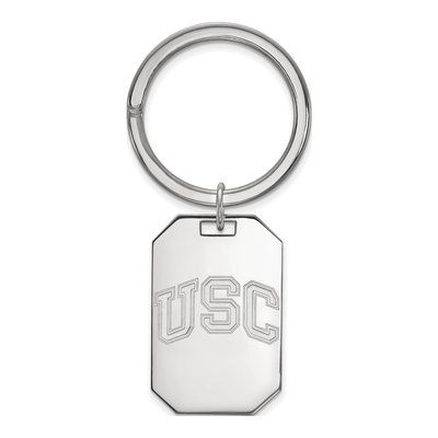 USC Trojans Sterling Silver Key Ring