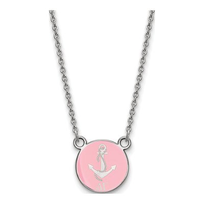 Delta Gamma Sterling Silver Small Enamel Necklace