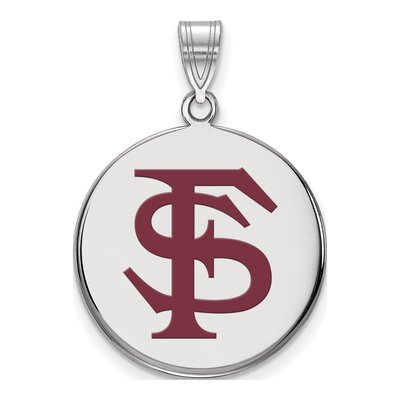 Florida State University Sterling Silver Large Seminoles Pendant