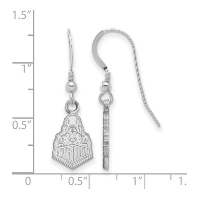 Purdue University Sterling Silver Boilermakers Train Wire Earrings – view 2