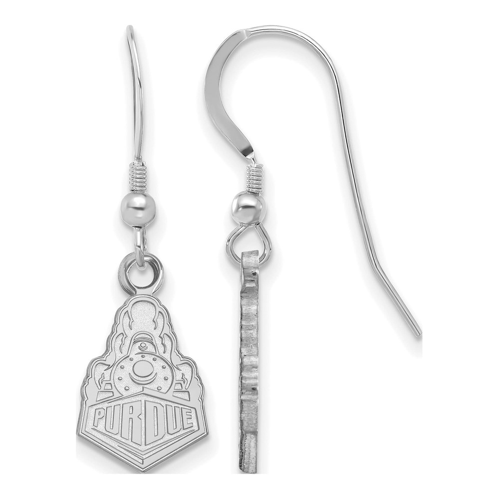 Purdue University Sterling Silver Boilermakers Train Wire Earrings