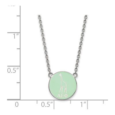 Alpha Epsilon Phi Sterling Silver Medium Aephi Sorority Necklace – view 2