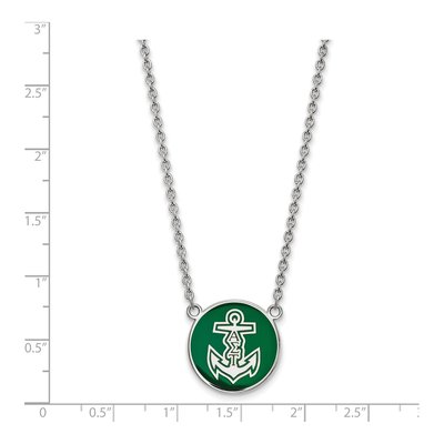 Alpha Sigma Tau Sterling Silver Large Enamel Necklace – view 2
