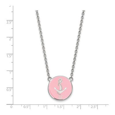 Delta Gamma Sterling Silver Large Enamel Necklace – view 2