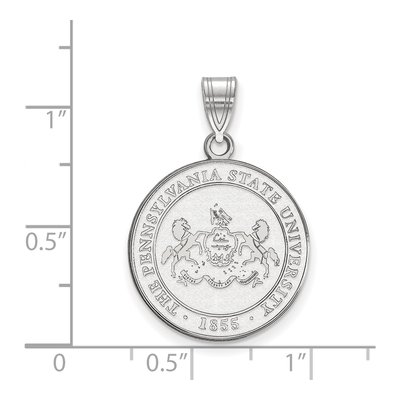 Pennsylvania State University Sterling Silver Penn Large Crest Pendant – view 2