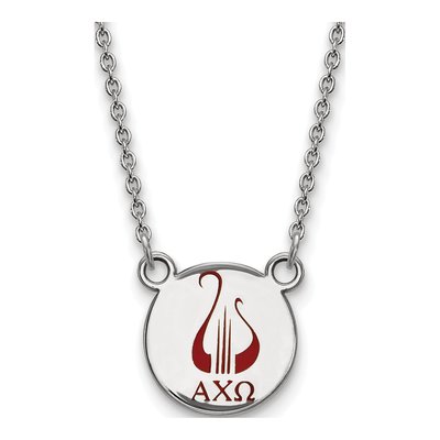 Alpha Chi Omega Sterling Silver Small Symbol Necklace