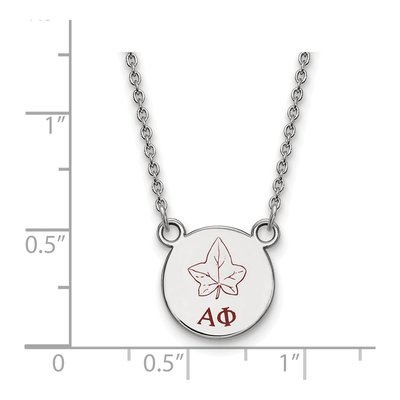 Alpha Phi Sterling Silver Small Sorority Necklace – view 2