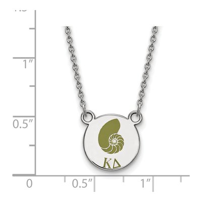 Kappa Delta Sterling Silver Small Sorority Necklace – view 2