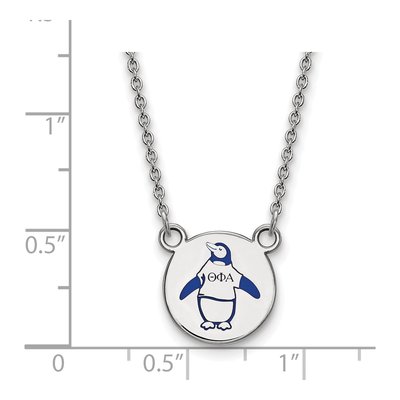 Theta Phi Alpha Sterling Silver Small Sorority Pendant Necklace – view 2