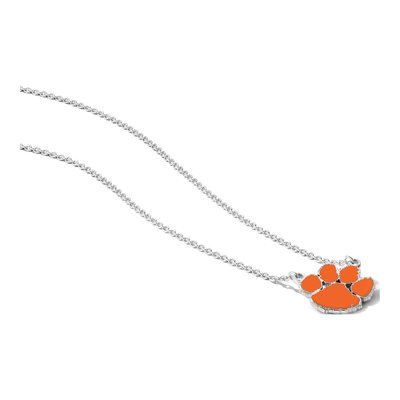 Clemson University Sterling Silver Large Tigers Necklace – view 3