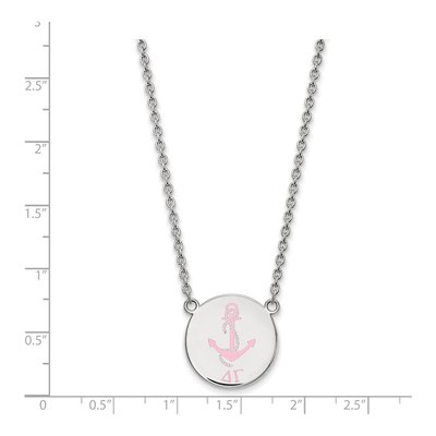 Delta Gamma Sterling Silver Large Sorority Necklace – view 2
