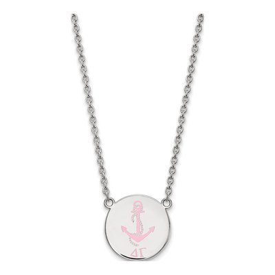 Delta Gamma Sterling Silver Large Sorority Necklace